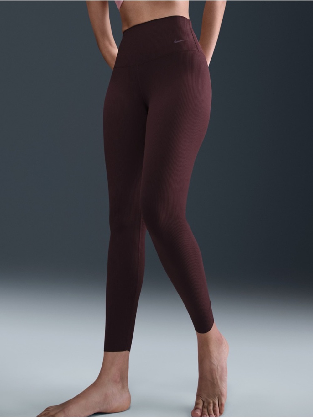 Nike Zenvy Rib
Women's High-Waisted 7/8 Leggings - Picture 3 of 10